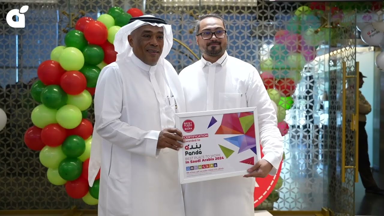 Panda celebrates the Best Places to Work certificate in Saudi Arabia 2024